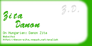 zita danon business card